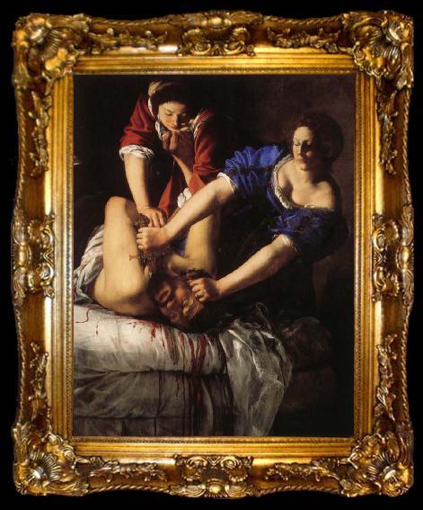 framed  Artemisia gentileschi Judith Beheading Holofernes, ta009-2
